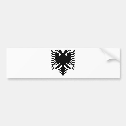 Autocollant De Voiture Double aigle dirigé albanais (Devant)