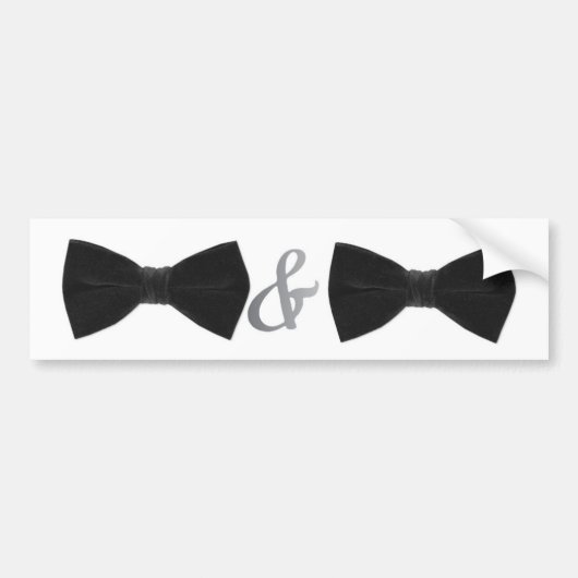 Autocollant De Voiture doubles bowties (Devant)