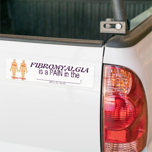 Autocollant De Voiture Douleur fibro dans ? Adhésif pour pare-chocs (Sur camion)