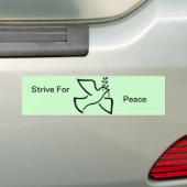 Autocollant De Voiture Dove World Peace Symbole Quota Bird Olive Branch (En voiture)