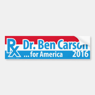 Autocollant De Voiture Dr. Ben Carson 2016 - prescription pour l'Amérique