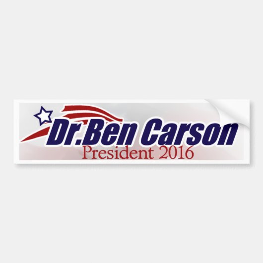 Autocollant De Voiture Dr. Ben Carson pour le Président adhésif pour (Devant)