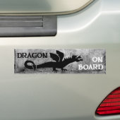 Autocollant De Voiture DRAGON À BORD ! adhésif pour pare-chocs 4 (En voiture)