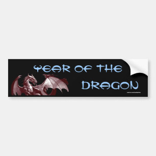 Autocollant De Voiture Dragon "Année du Dragon" Imaginaire Bumpersticker