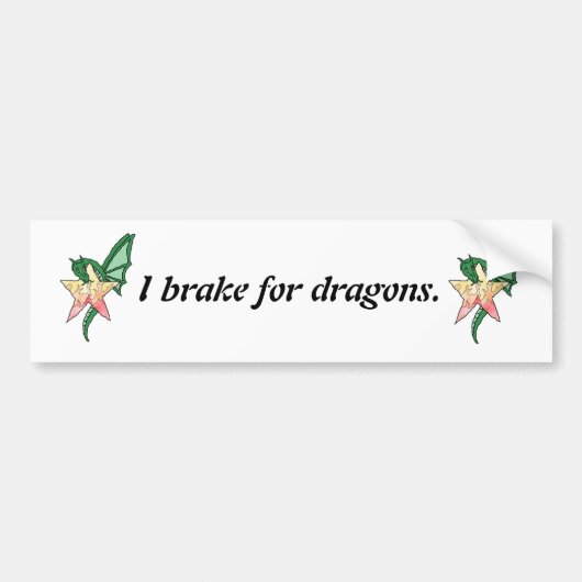 Autocollant De Voiture Dragon du feu (Devant)