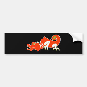 Autocollant De Voiture Dragon rouge