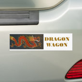 AUTOCOLLANT DE VOITURE DRAGON ROUGE DE BANDE DESSINÉE (En voiture)