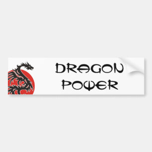 Autocollant De Voiture Dragon Sun - black red white + your ideas