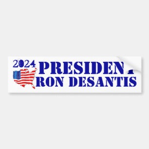 Autocollant De Voiture Drapeau 2024 de la campagne présidentielle Ron DeS