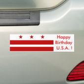 Autocollant De Voiture Drapeau à bâtons de Washington DC (En voiture)