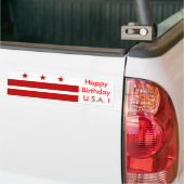 Autocollant De Voiture Drapeau à bâtons de Washington DC (Sur camion)