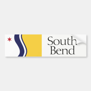 Autocollant De Voiture Drapeau adhésif pour pare-chocs de South Bend,
