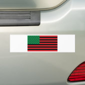 Autocollant De Voiture Drapeau afro-américain - Noir rouge et vert (En voiture)