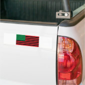 Autocollant De Voiture Drapeau afro-américain - Noir rouge et vert (Sur camion)