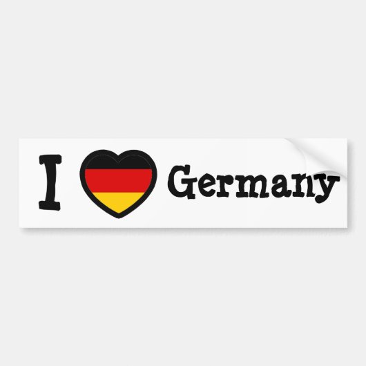 Autocollant De Voiture Drapeau Allemagne (Devant)