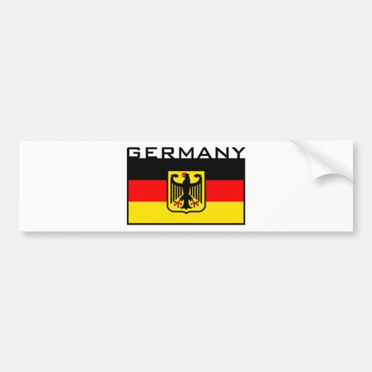 Autocollant De Voiture Drapeau allemand (Devant)