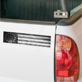Autocollant De Voiture Drapeau américain 1776, noir et blanc (Sur camion)