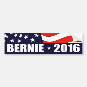 Autocollant De Voiture Drapeau américain 2016 de Bernie Sanders