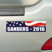 Autocollant De Voiture Drapeau américain 2016 de Bernie Sanders (En voiture)
