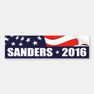 Autocollant De Voiture Drapeau américain 2016 de Bernie Sanders