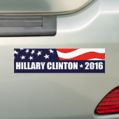Autocollant De Voiture Drapeau américain 2016 de Hillary Clinton (En voiture)