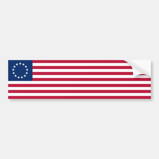 Autocollant De Voiture Drapeau américain Betsy Ross (Devant)