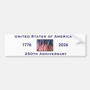 Autocollant De Voiture Drapeau américain patriotique 250e anniversaire de