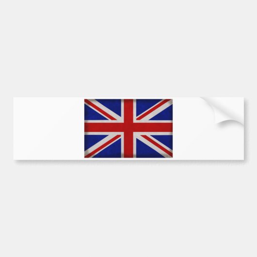 Autocollant De Voiture Drapeau Anglais d'Angleterre texturé (Devant)