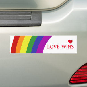 Autocollant De Voiture Drapeau arc-en-ciel de la fierté