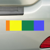 Autocollant De Voiture Drapeau arc-en-ciel gay pride (En voiture)