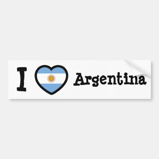 Autocollant De Voiture Drapeau Argentine (Devant)