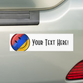 Autocollant De Voiture Drapeau arménien de sourire (En voiture)