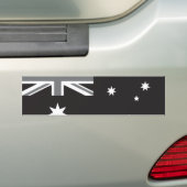Autocollant De Voiture Drapeau australien noir et blanc (En voiture)