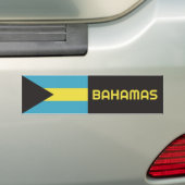 Autocollant De Voiture Drapeau Bahamas (En voiture)