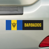 Autocollant De Voiture Drapeau Barbade (En voiture)