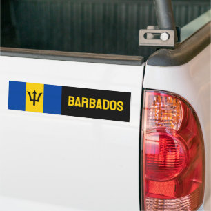 Autocollant De Voiture Drapeau Barbade
