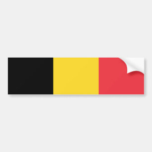 Autocollant De Voiture Drapeau belge patriotique