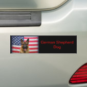 Autocollant De Voiture Drapeau berger allemand (En voiture)