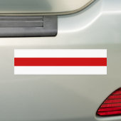 Autocollant De Voiture Drapeau biélorusse (rouge et blanc) (En voiture)