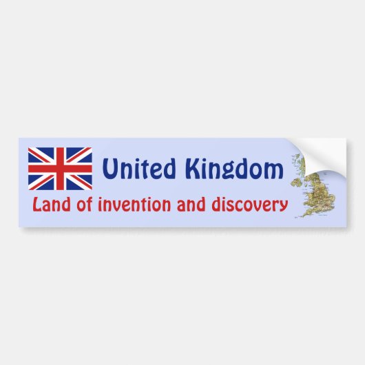 Autocollant De Voiture Drapeau BRITANNIQUE + Adhésif pour pare-chocs de (Devant)