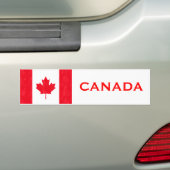 AUTOCOLLANT DE VOITURE DRAPEAU CANADIEN (En voiture)