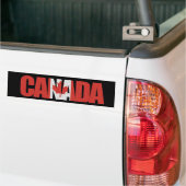 Autocollant De Voiture Drapeau canadien au "Canada" sur le noir (Sur camion)