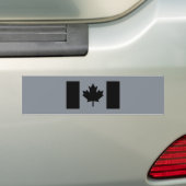 Autocollant De Voiture Drapeau canadien en noir (En voiture)
