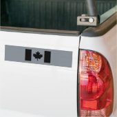 Autocollant De Voiture Drapeau canadien en noir (Sur camion)