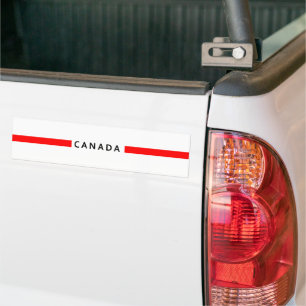 Autocollant De Voiture drapeau canadien minimaliste
