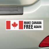 Autocollant De Voiture Drapeau canadien RENDRE LE Canada LIBRE (En voiture)