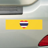 Autocollant De Voiture Drapeau cardiaque en Thaïlande (En voiture)