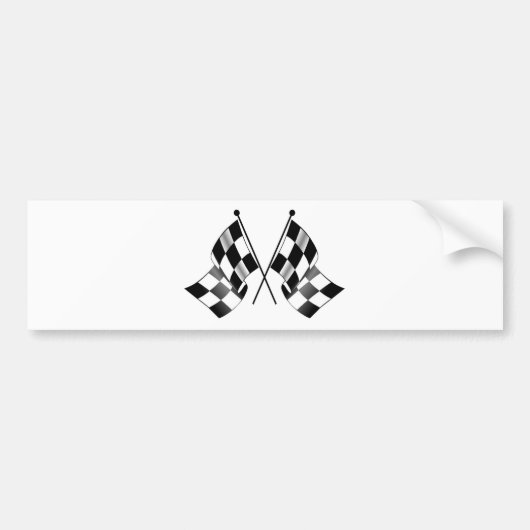 Autocollant De Voiture drapeau checkered (Devant)
