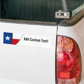 Autocollant De Voiture Drapeau classique d'état du Texas (Sur camion)