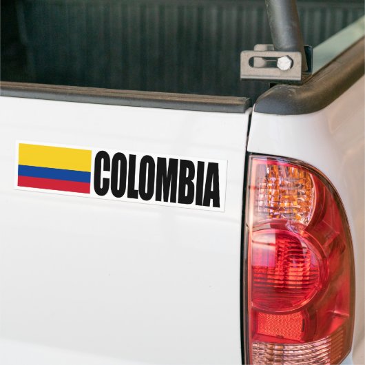 Autocollant De Voiture Drapeau Colombie (Sur camion)